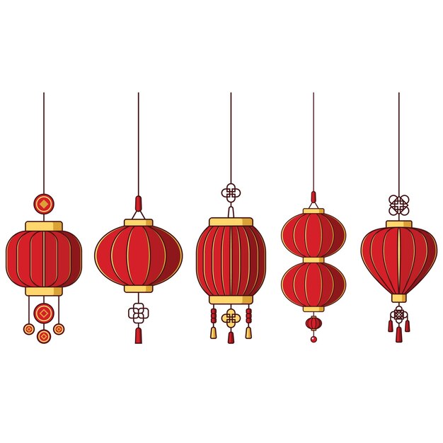 a group of red lanterns with the words quot the name of the company quot on the top