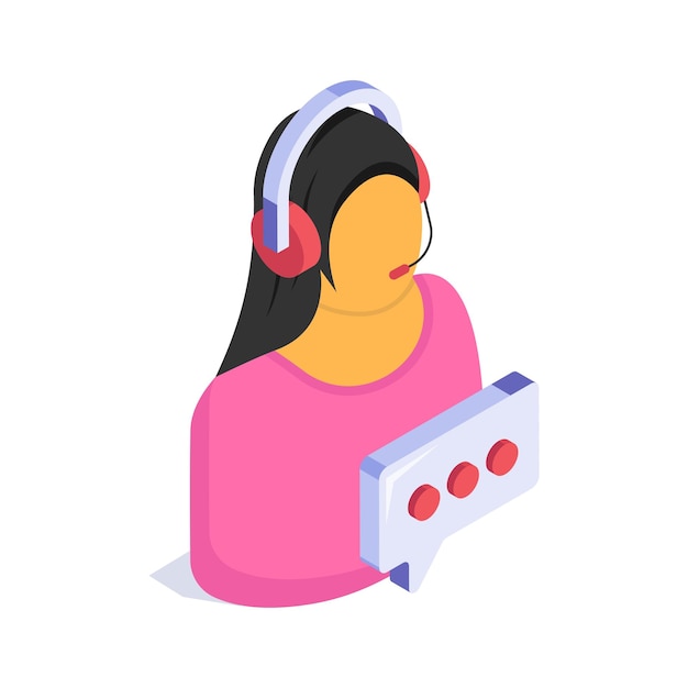 A headset on a representative indicating customer service and technical support
