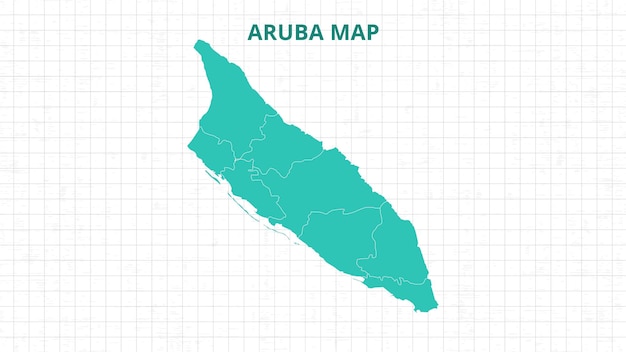 a map highlighting aruba map aruba modern map with grey color hi detailed