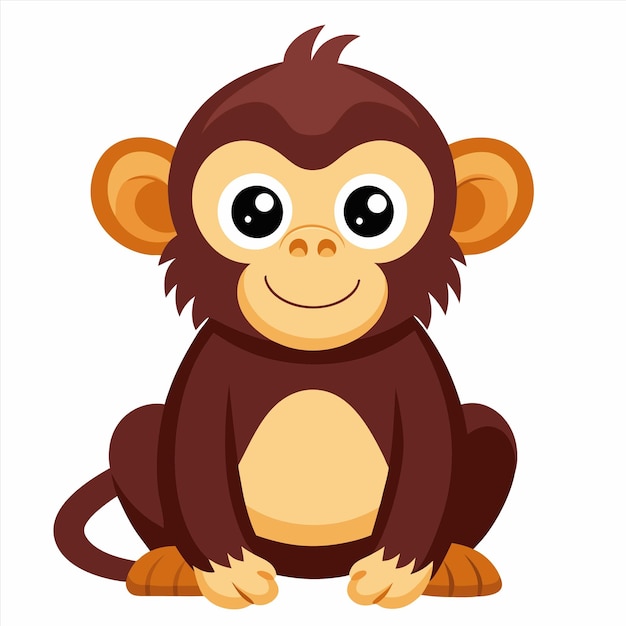 a monkey with a big eyes and a big nose