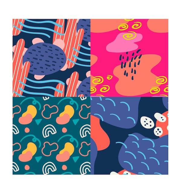 a painting of fish and the sea with the pink and blue colors