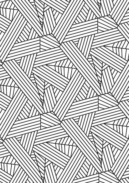a pattern of geometric shapes made by hand