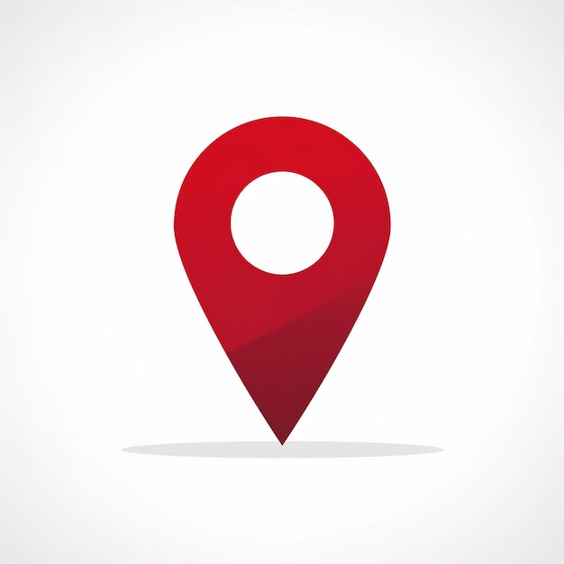 a pin with a red marker on it