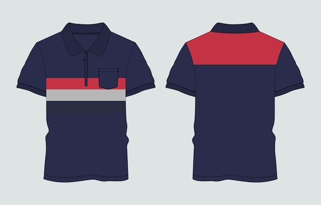 A polo shirt that has the word on it