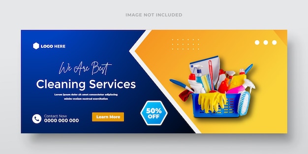 a poster for a changing service has a blue and yellow background