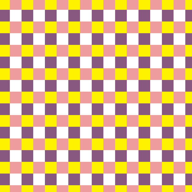 a purple and yellow checkered pattern of squares