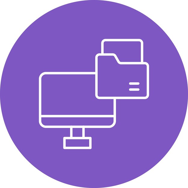 a purple logo with a white logo that says  computer