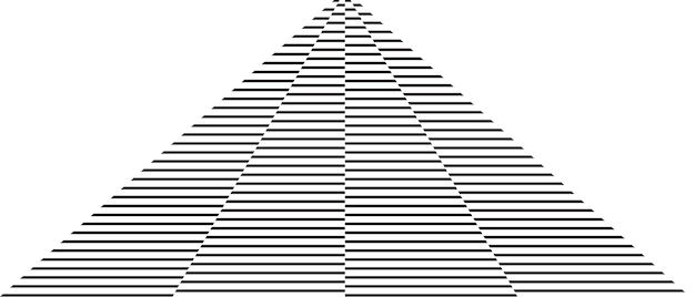 a pyramid with a geometric shape that says quot triangle quot