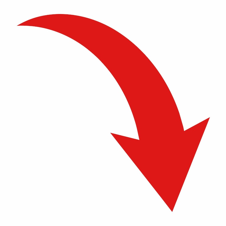 Vector a red arrow pointing to the left and right