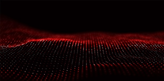 a red velvety piece of fabric with a dark background