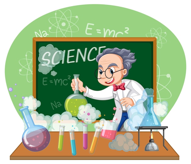a scientist experiment in the lab