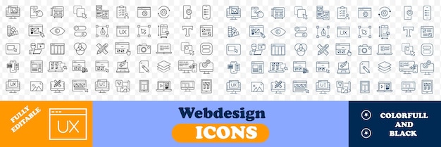 a screen that has the words web design on it