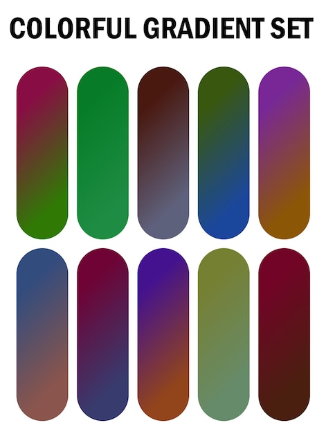 a series of multicolored images of different colors