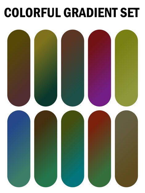 a series of multicolored images of different colors