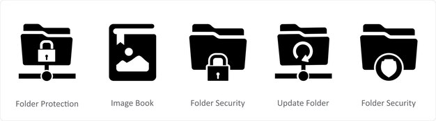 A set of 5 document Icons