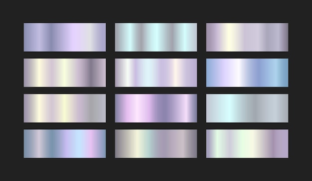 a set of four different lines of different colors
