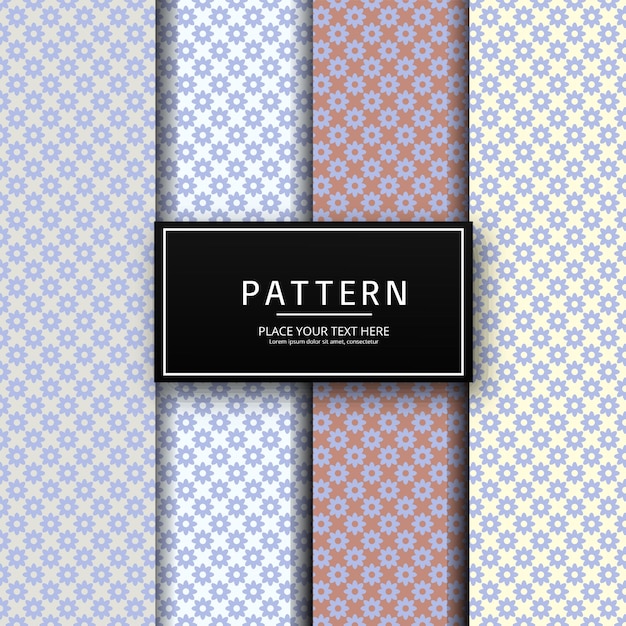 A set of geometric patterns