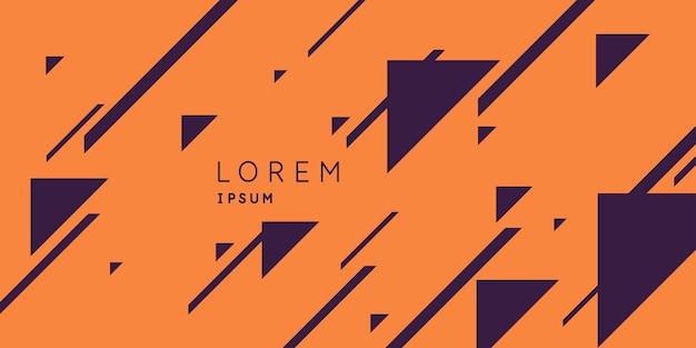 A set of minimalistic postcards for text Vector geometric illustration