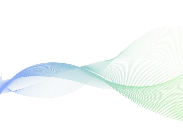 A smooth flowing abstract wave line A vector outline