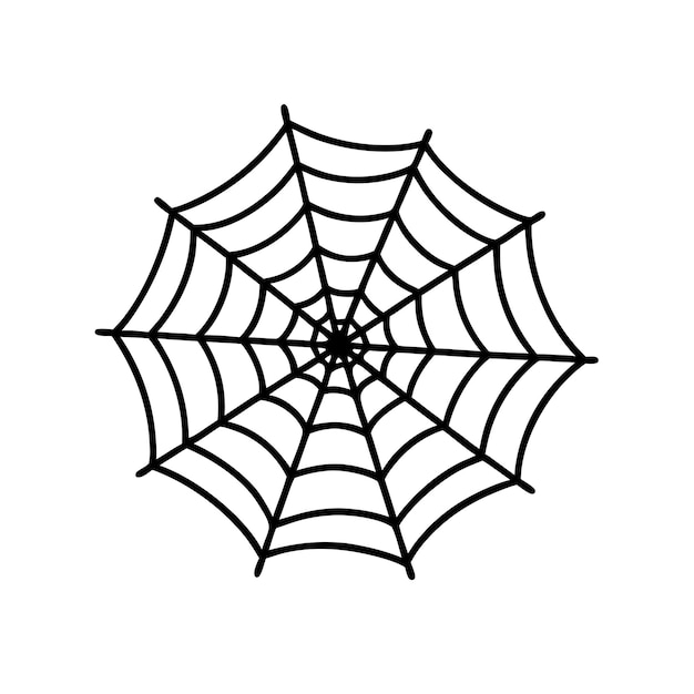 a spider web vector art illustration vector silhouette isolated white background