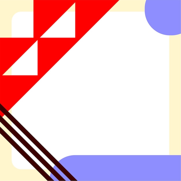 a square with a blue square and a red square with a white square in the middle.