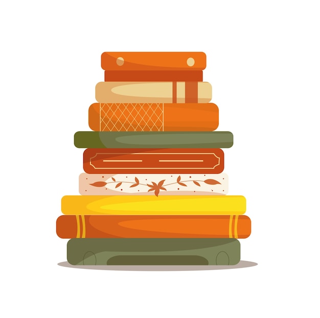 a stack of books a variety of book covers
