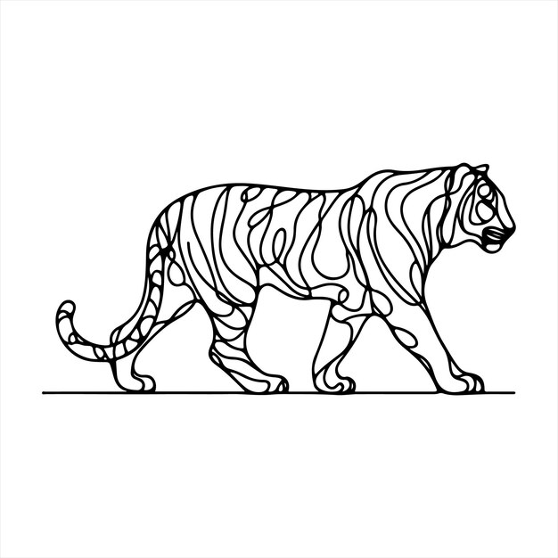 a tiger that has a tiger on it