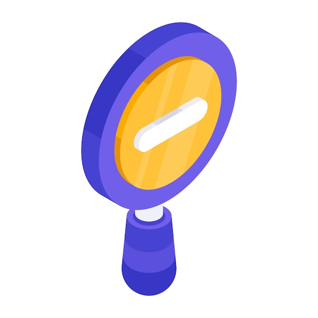 A unique design icon of zoom out