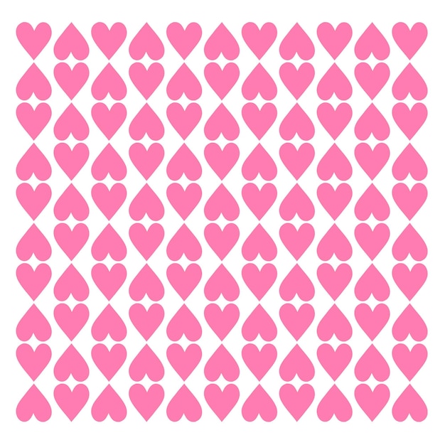A vector of a heart shape pattern design