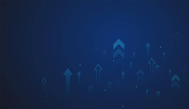 A vibrant gradient and varied arrow styles highlight increasing momentum ideal