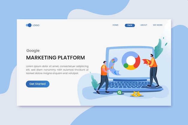 a website for the website called marketing
