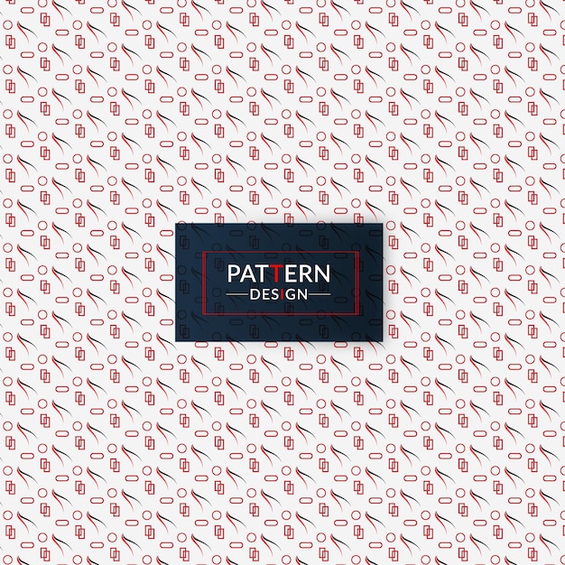 A white and black pattern design with a black label