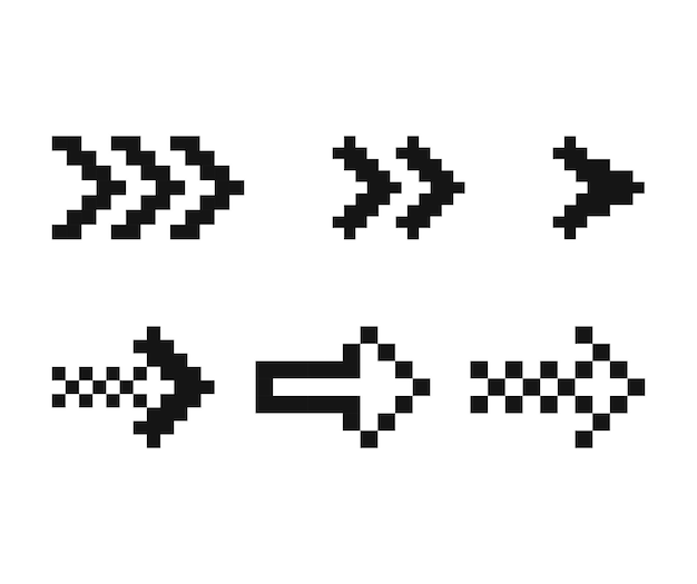 a white background with arrows and arrows pointing to the right
