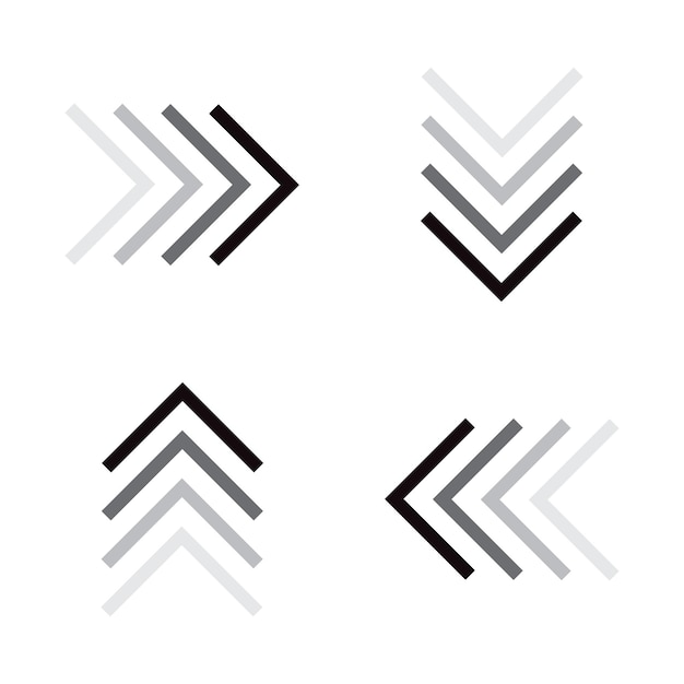 a white background with arrows pointing to the right