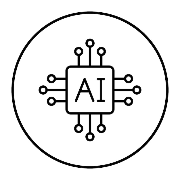 a white circle with a black and white background with a letter a