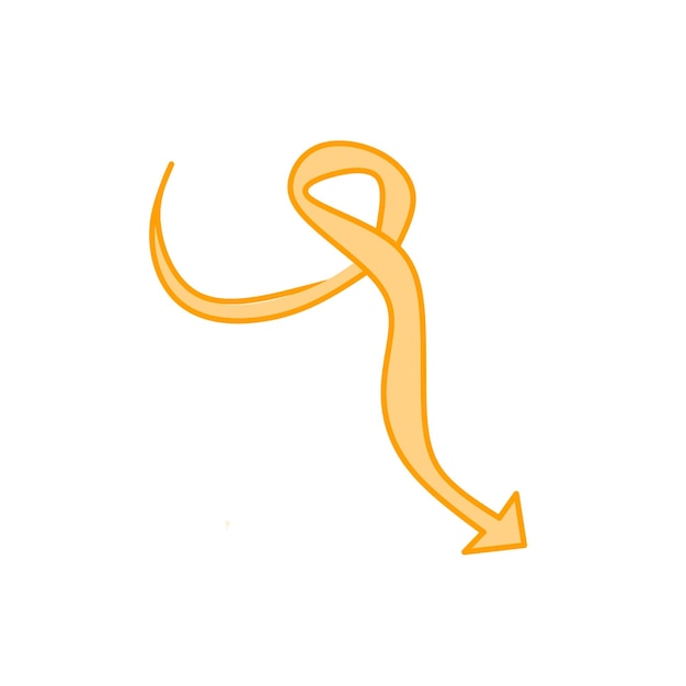 a yellow arrow pointing to the right clipart