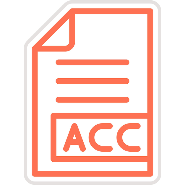 AAC Vector Icon Design Illustration