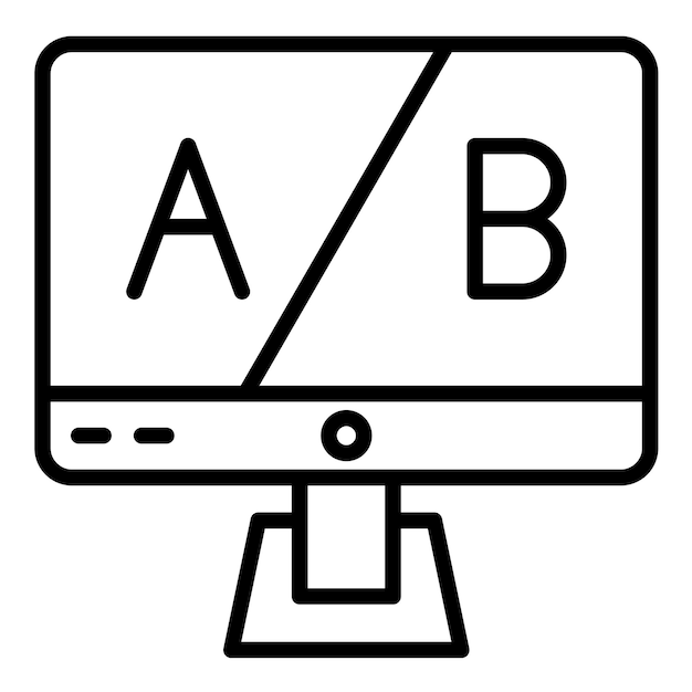 Ab Testing Vector Illustration Style