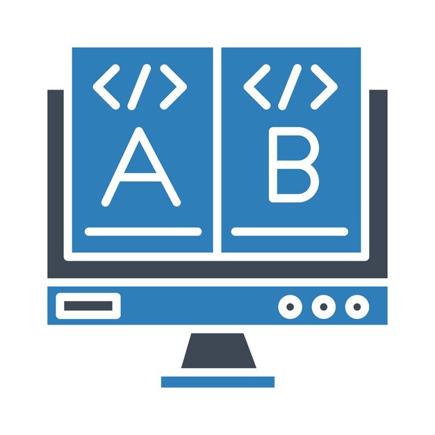 AB Testing Vector Illustration Style