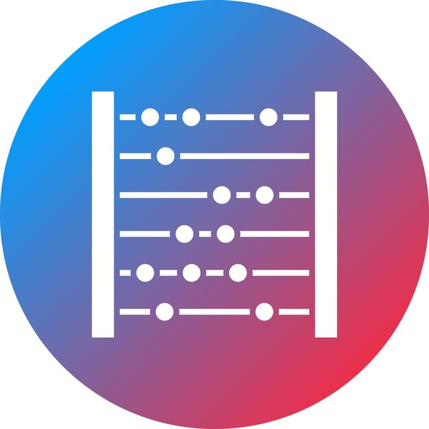 abacus icon vector image can be used for education