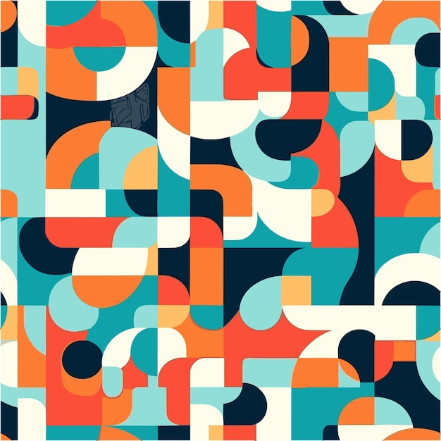 abstrack geometric shapes pattern