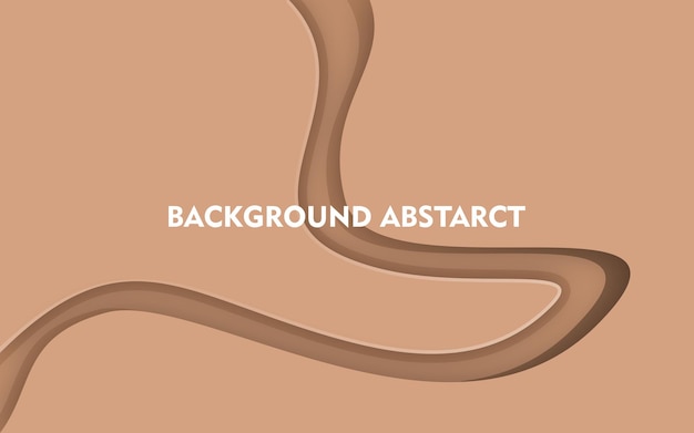 abstract 3d brown background design vector template