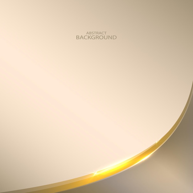 Abstract 3D cream and gold luxury geometric diagonal overlapping shiny background with lines golden glowing with copy space for text