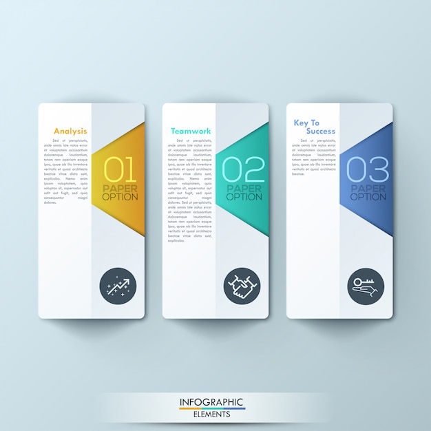Abstract 3D digital Infographic