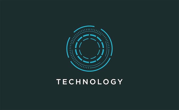 Abstract AI and Blockchain Logo Vector Design with Coding Binary Data Cyber Technology Concept