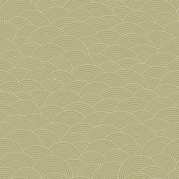 Abstract asian styled fish scales seamless pattern Vector geometric Line art print fabric paper