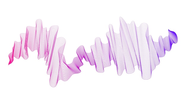 abstract backdrop with purple wave gradient lines on white background. modern technology background, wave design. vector illustration
