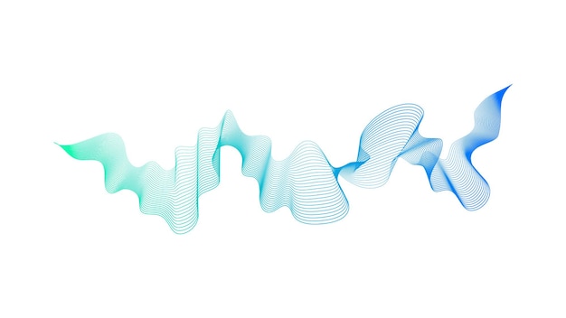 Abstract backdrop with wave gradient lines