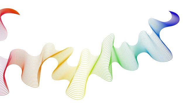 abstract backdrop with wave gradient lines