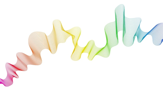 abstract backdrop with wave gradient lines